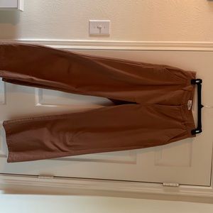 Brown wide leg pants.